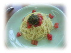 ルッコラペーストパスタ